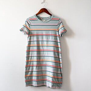 Madewell Short Sleeve Tee Dress Women's S Alchester Stripe